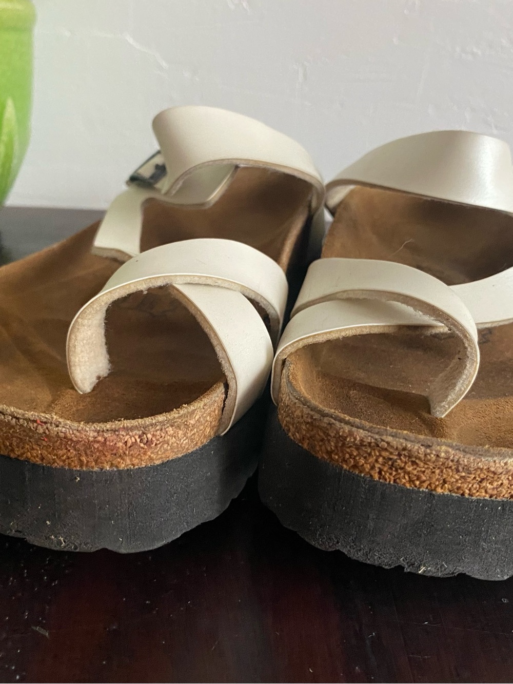 Pre-owned Birki’s Salina Platform Sandal in Creamy Beige 40/9 Regular Fit Women - Picture 10 of 11